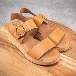 Eurosoft Finnly Wedge Tan Cork Sandals Size 6 M